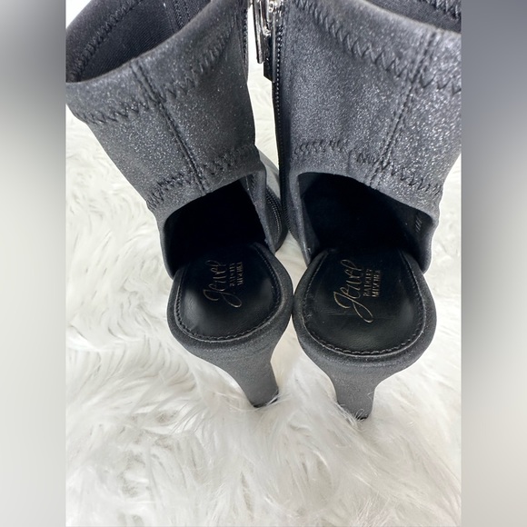Jewel Badgley Mischka Sondra Open Heel Pointy Toe Booties.  EUC! - Picture 7 of 11